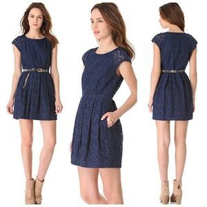 Madewell Lacebloom Fit Flare Dress | 0